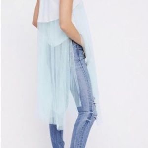 NWT Free People All The Way Up Sheer Mesh Tank